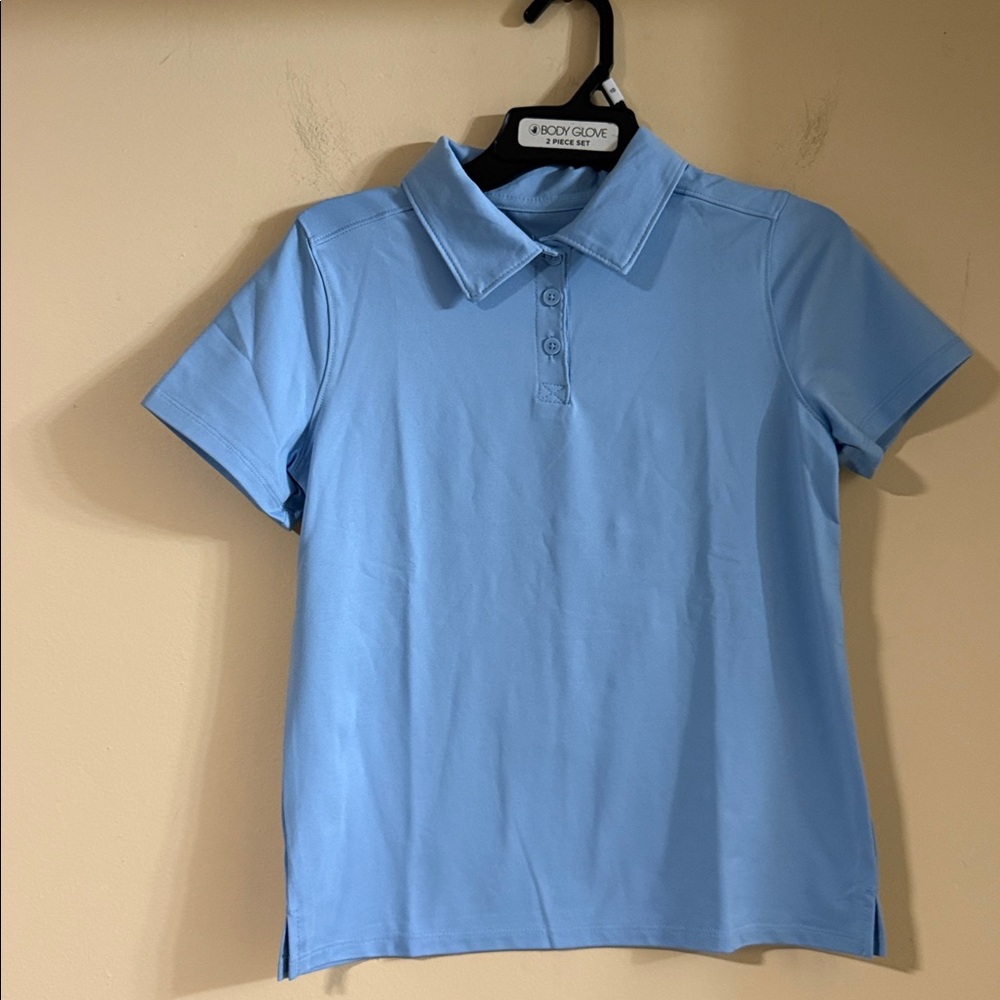All In Motion Boys Short Sleeve Button Down Shirt L(10/12)  Blue NWT…22